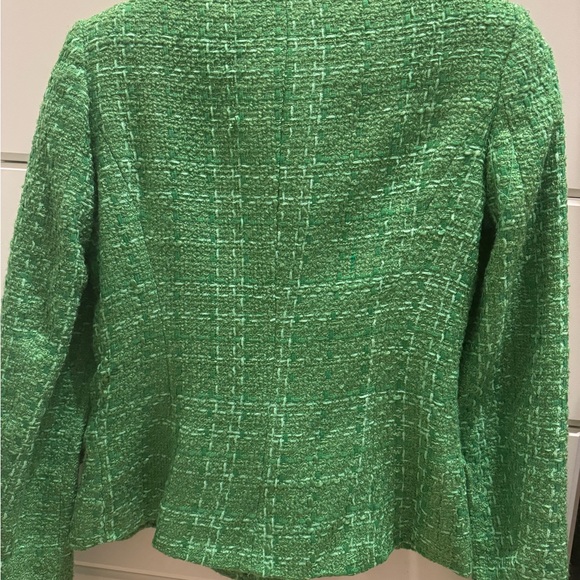 ZARA Women's Green Tweed Blazer - Picture 4 of 4